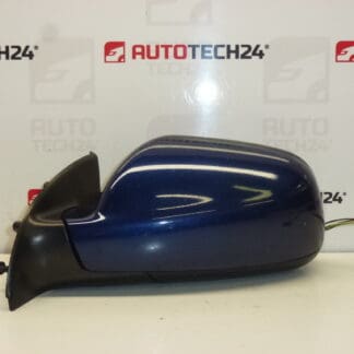 Oglinda stanga Peugeot 307 albastru metalic 8149AW